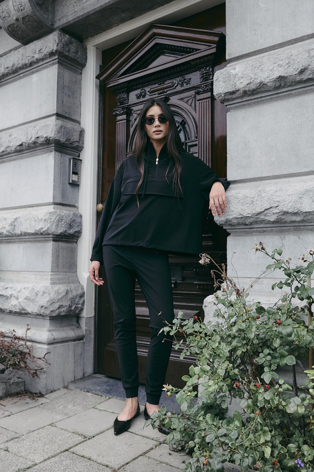 Hoodie bello technical Jersey | Black