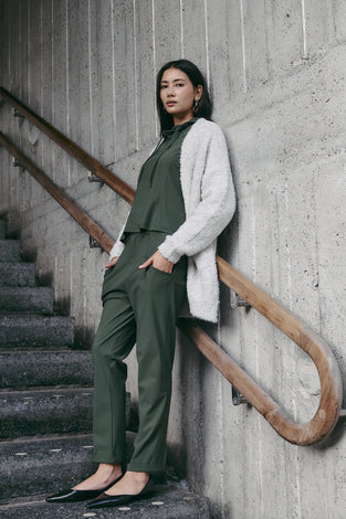 Doris pants brush tech jersey | Army