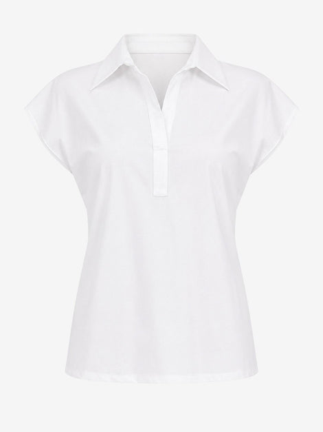 Kitty top technical jersey | White