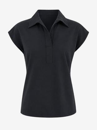 Kitty top technical jersey | Black