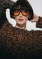 Cozy colour block pullover FA264 | Black Brown
