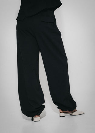 Nola wide-leg pants | Black