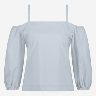 Samira cotton mix top | Light Blue