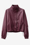 Nerina eco leather bomber jacket | Bordo