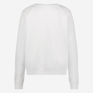 Soft Sweater Logo Organic Cotton | White