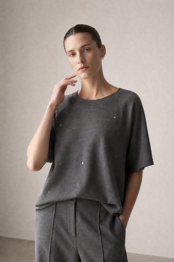 Pavel giulietta piquet top | Grey