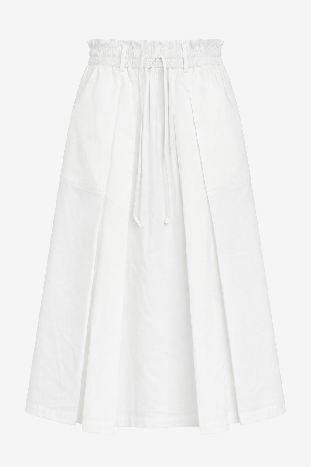 Poplin long skirt | Panna