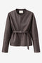 Rox eco leather jacket | Dark Brown