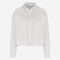 Aneta cotton poplin blouse | White