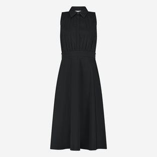 Anita poplin dress | Black