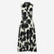 Anita flower print poplin dress | Black