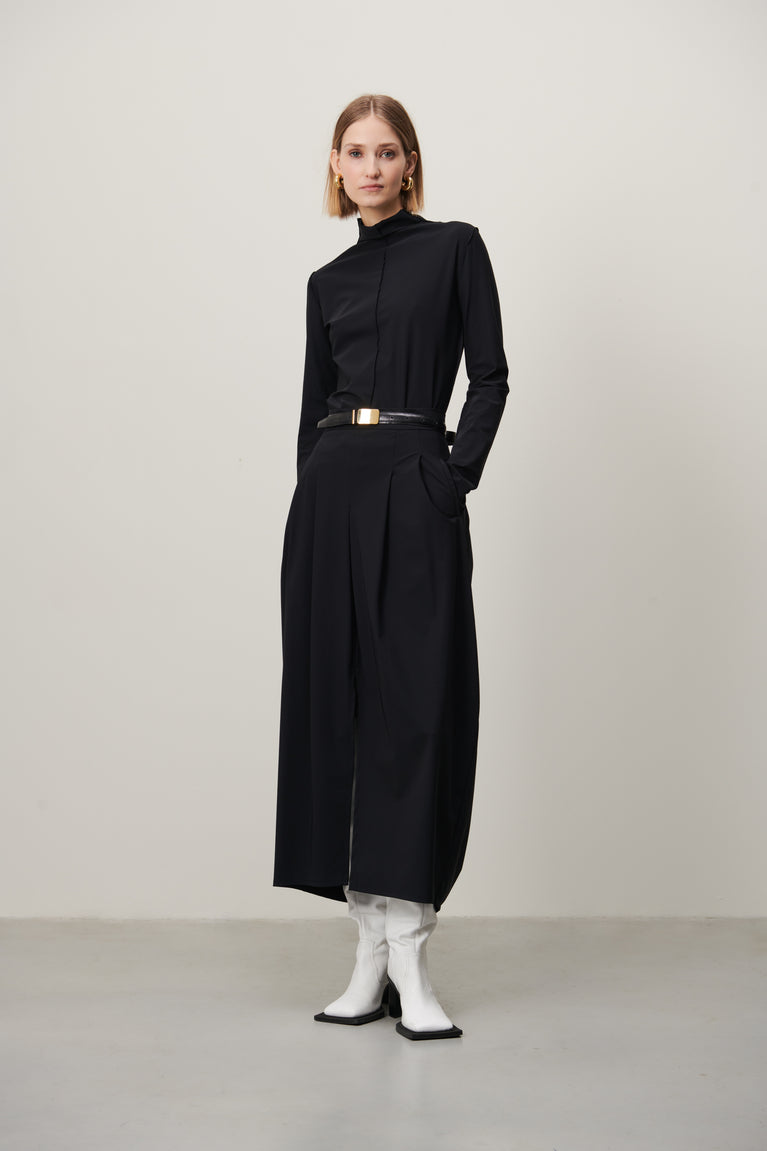Zara Top Technical Jersey | Black