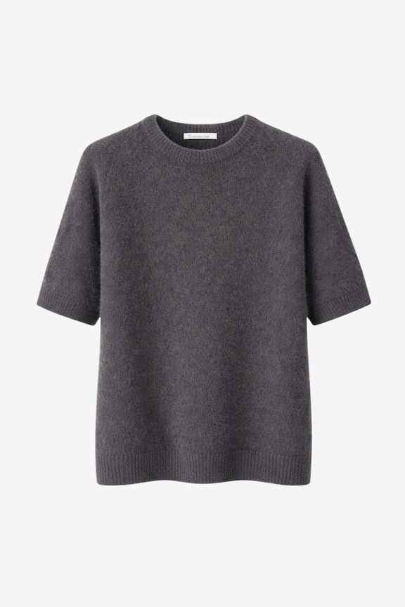 Alpaca knitted top WP01 | Dark Brown