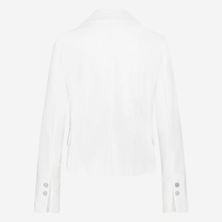 Atina Blazer Technical Jersey | White