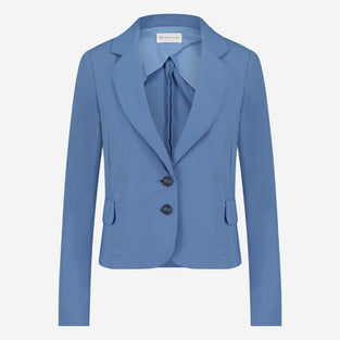 Atina Blazer Technical Jersey | Mid Blue