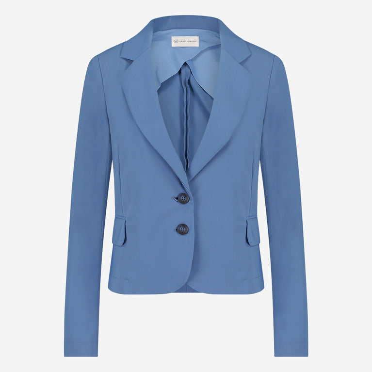 Atina Blazer Technical Jersey | Mid Blue