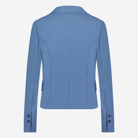 Atina Blazer Technical Jersey | Mid Blue