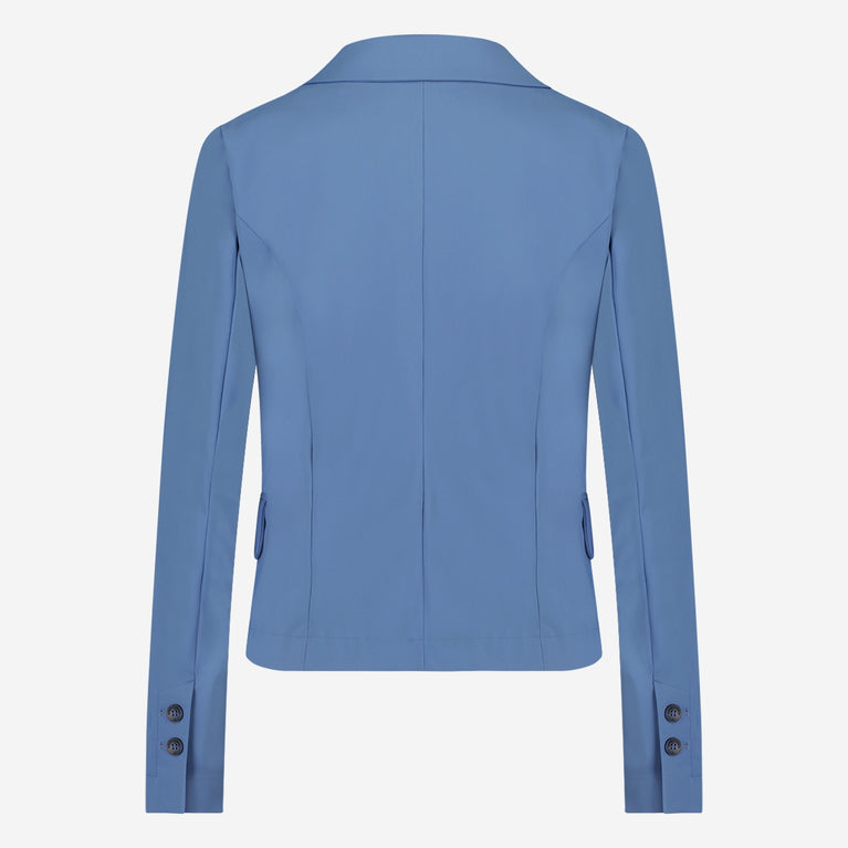 Atina Blazer Technical Jersey | Mid Blue