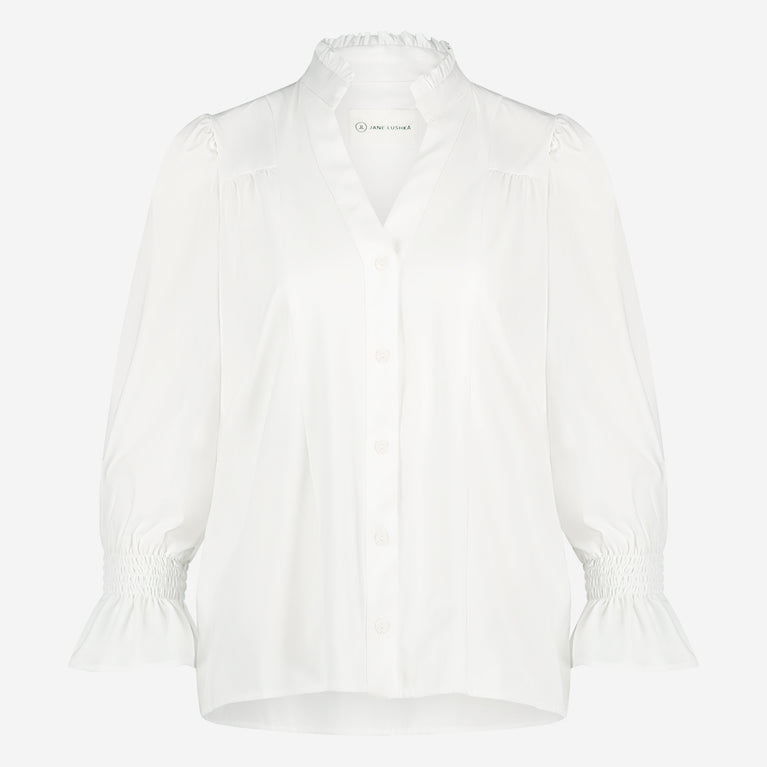 Olivia Blouse Technical Jersey | White