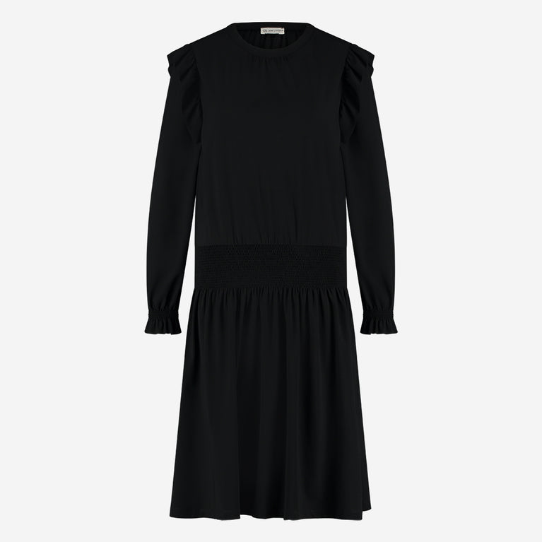 Janny Dress-1 Technical Jersey | Black