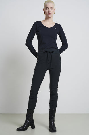 Pants Anna - Skinny fit Technical Jersey | Grigio Notte