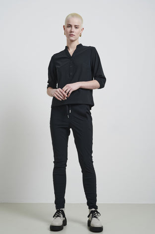 Pants Anna - Skinny fit Technical Jersey | Grigio Notte