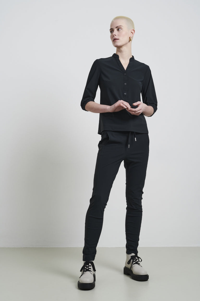 Pants Anna - Skinny fit Technical Jersey | Grigio Notte