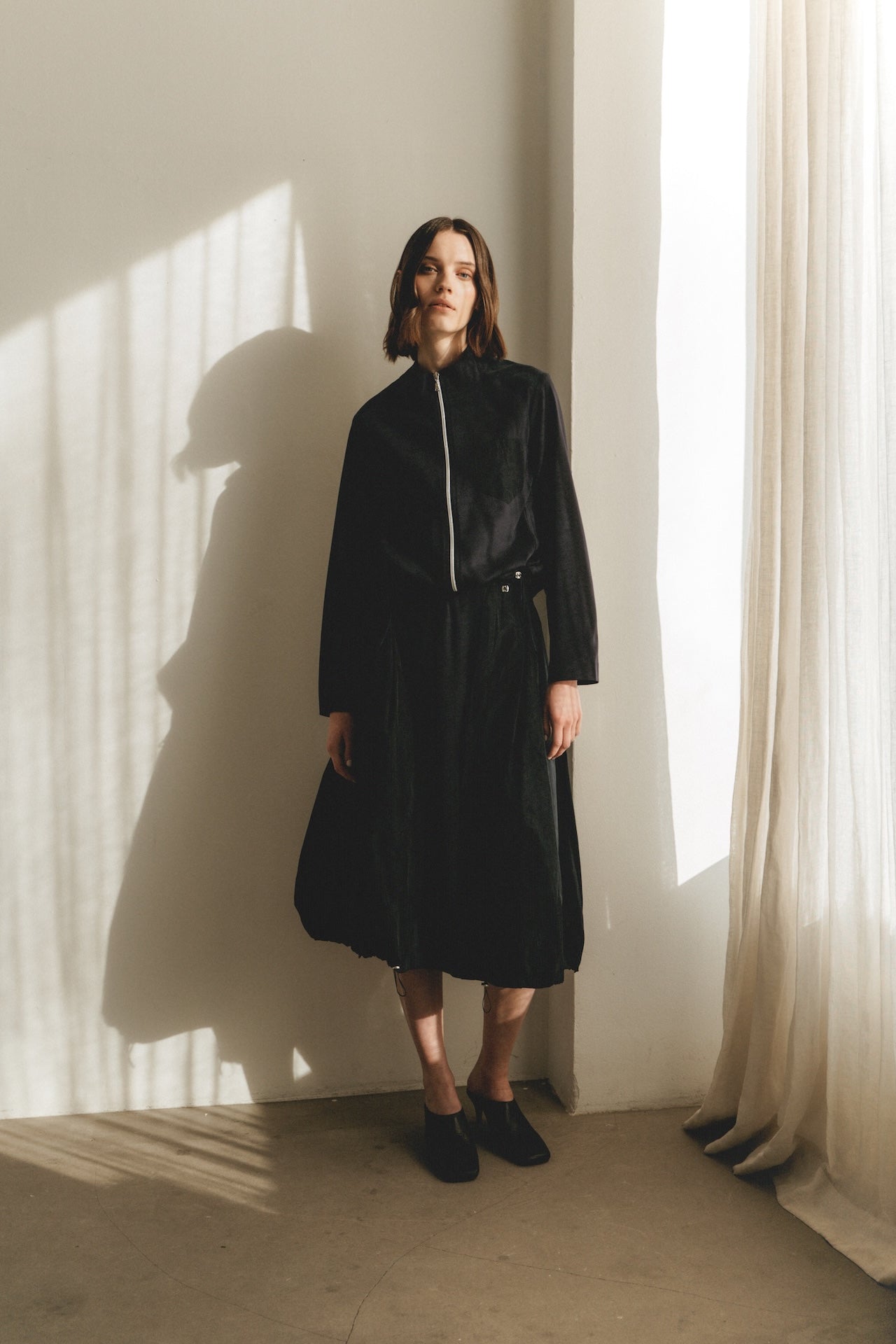 Allegra taffeta mix skirt | Blue