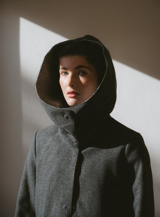 Irlanda hoody winter jacket | Dark Grey