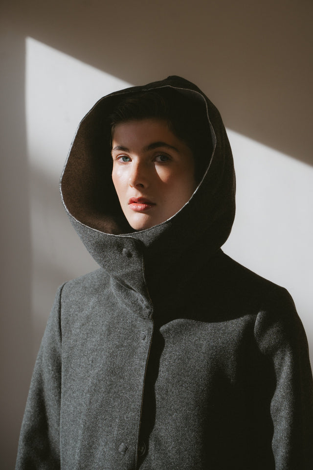 Irlanda hoody winter jacket | Dark Grey