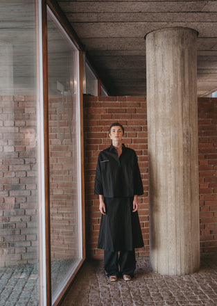 Limone studio poplin blouse | Black