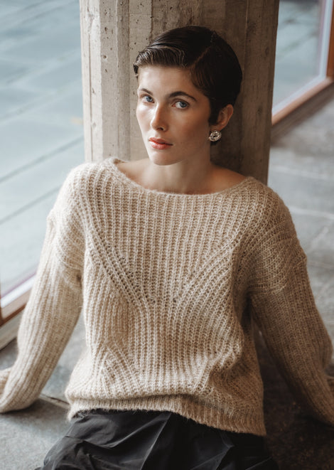 Pullover melange H23376 | Gold