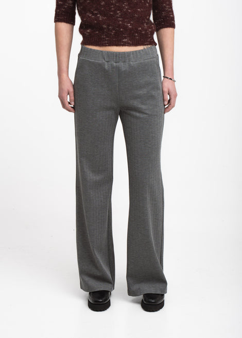 Viscose wide-leg pants | Grey