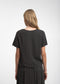 Uriele light flannel top | Dark Grey