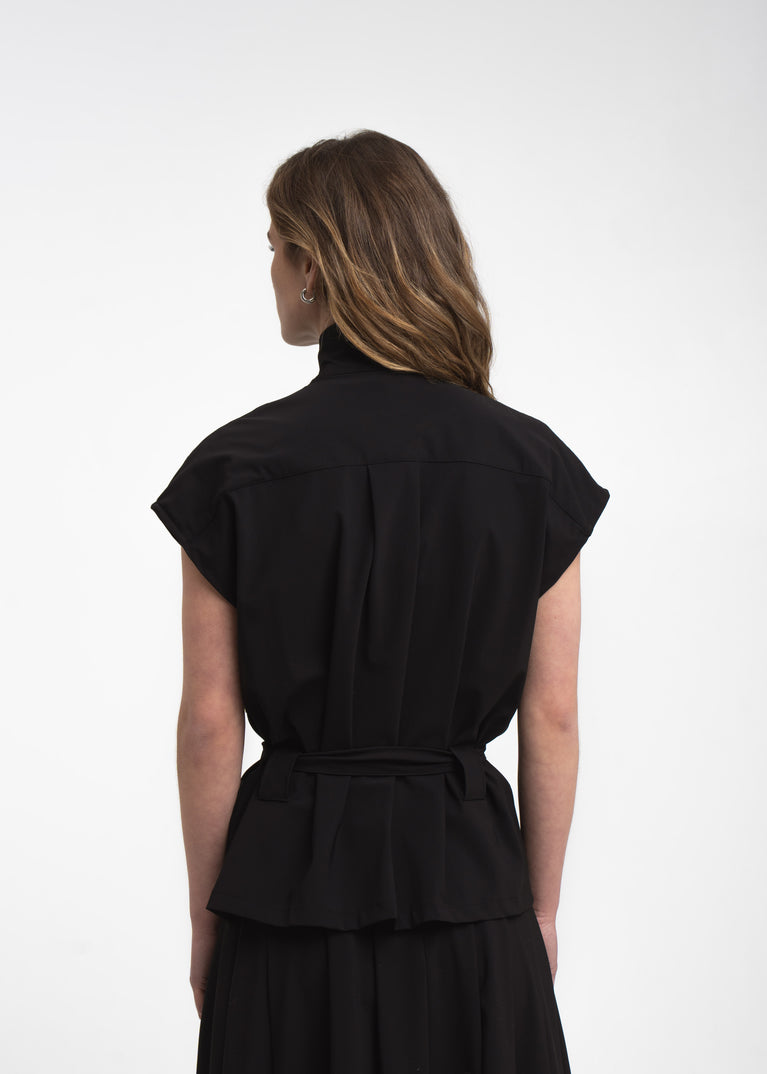 Patricia vest technical jersey | Black