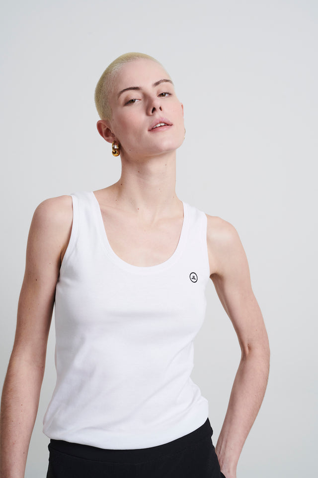 Top rips Easy Wear Organic Cotton | White