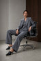 Eleni viscose basic blazer | Grey