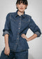 Western classic denim shirt | Medium Blue