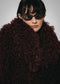 Studio Faux fur coat 61678 | Bordo