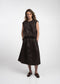 Clare eco leather vest | Dark Brown