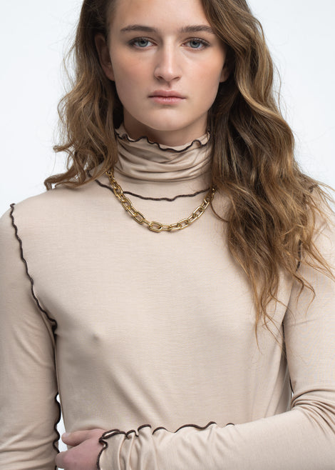Janice viscose top | Capuccino