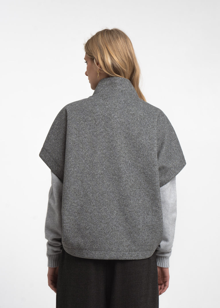 Cappa Zipper alveare jacket 42034 | Grigio medio